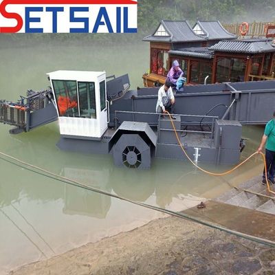 50m3 Μαξ. χωρητικότητα φόρτωσης Υδρόβιος συλλέκτης ζιζανίων για την εξάλειψη πλωτών απορριμμάτων