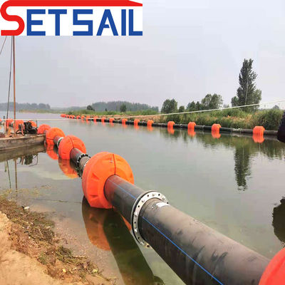 Εγκατάσταση πλέγματος QHCSP-1 Cutter Suction Dredger Discharge HDPE Pipe για τοποθεσία σχεδίου εκσκαφής