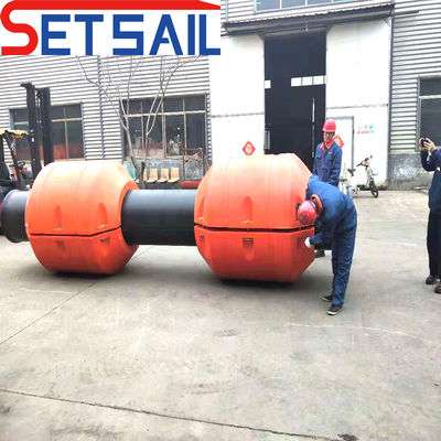 Εγκατάσταση πλέγματος QHCSP-1 Cutter Suction Dredger Discharge HDPE Pipe για τοποθεσία σχεδίου εκσκαφής